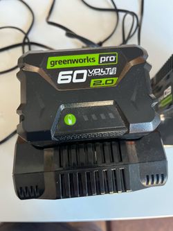 Greenworks 60 Volt Battery and chargers