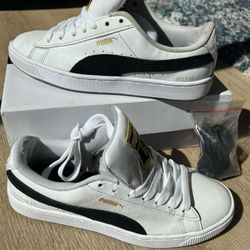 BTS - Puma × BTS Collaboration Basket Patent White Black