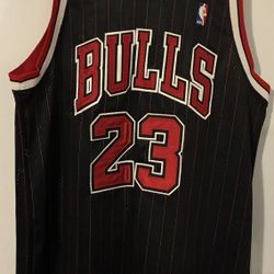 Nike Authentic Michael Jordan Flight 8403 Chicago Bulls Pinstripe Jersey Sz 48