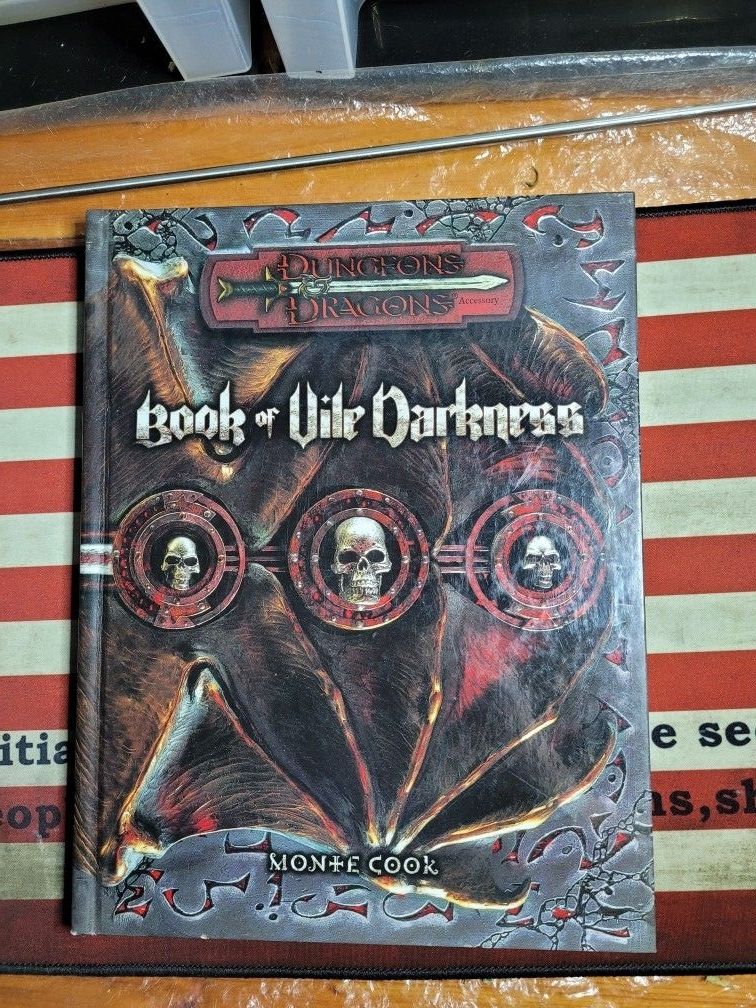 Dungeons And Dragons 3.5 Book Of Vile Darkness, Like New