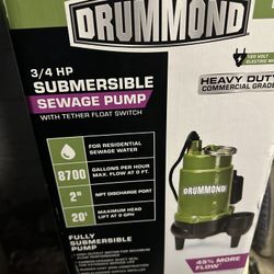 Drummond Sewage Injector Pump 2inch Outlet 