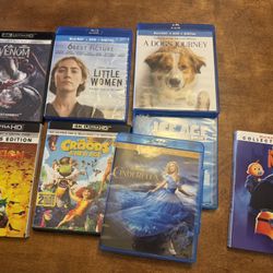 New & Used Blu-ray Lot (60-70) Movies New Titles $60 Firm - Includes DVDs 