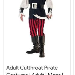 Holloween Pirate Man Size Large