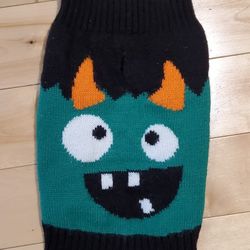 Cute Monster Halloween Dog Sweater (M)