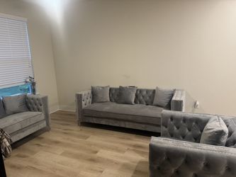 3 Piece Gray Couch Set