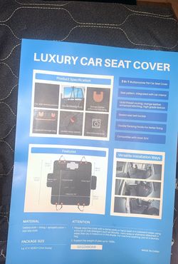 Luxury 3-in-1 Pet Car Seat Cover-Black