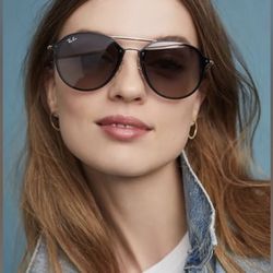 Ray-Ban Blaze Double Bridge Tortoise Brown Sunglasses
