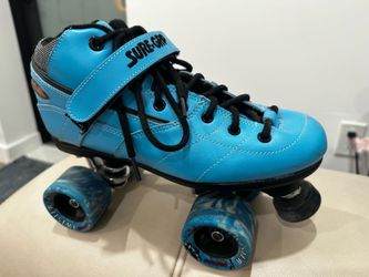 Sure-Grip Rebel Roller Slates with Swirl Wheels, Size 8 men, 9 women