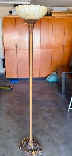 Vintage Torchiere Floor Lamp