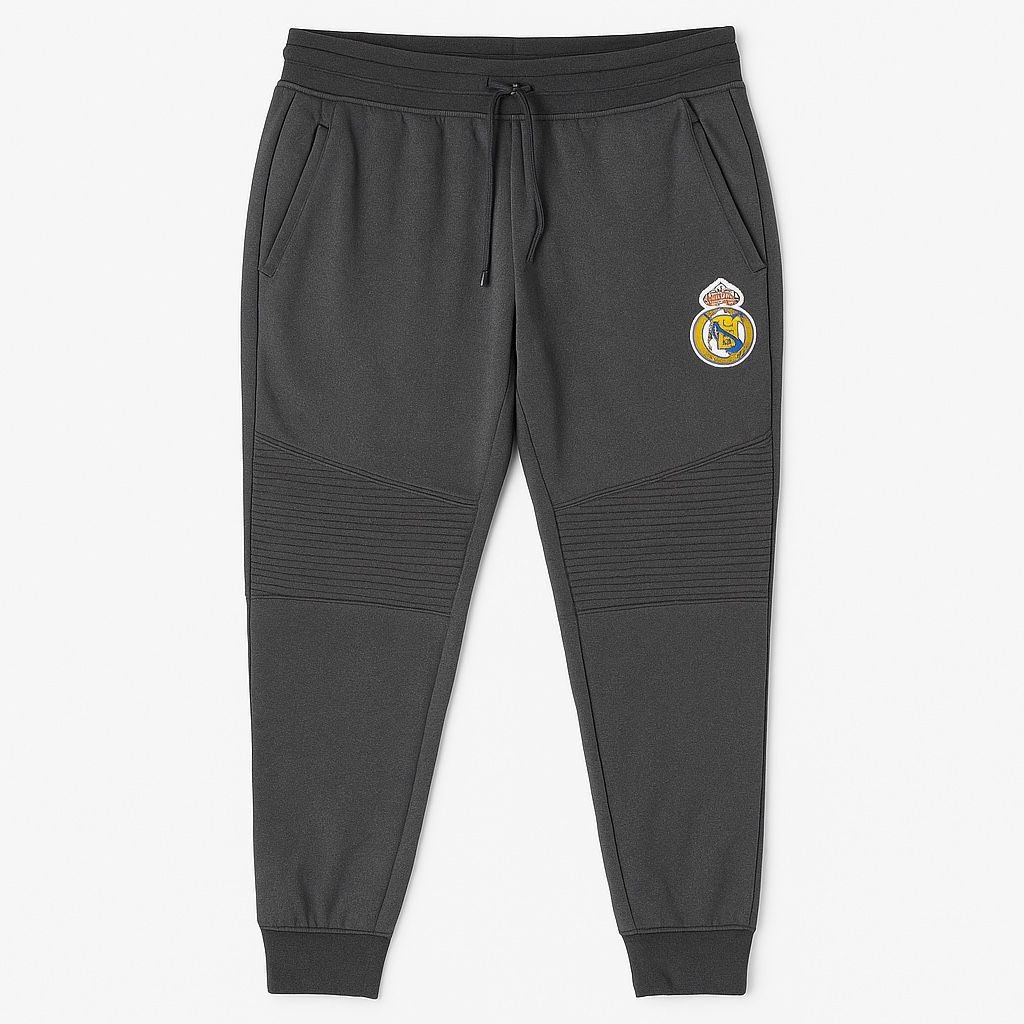 Official Real Madrid men’s joggers in dark gray