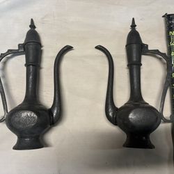  Antique Rosewater sprinkler , coffee pot