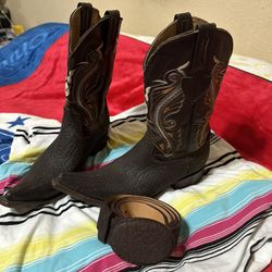 Botas De Hombre Con Cinto   Size 8 Mexicano Compradas En Leon Guanajuato