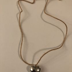Heart / Rope  Necklace  Or Choker 