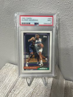 Alonzo Mourning 1992 Topps #393 Rookie RC PSA 9 MINT Charlotte Hornets HOF
