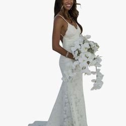Mermaid Backless Wedding Dress 