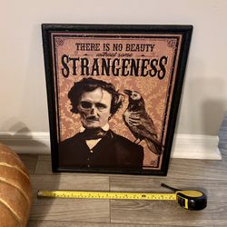 Halloween Decor Edgar Allen Poe Never Used