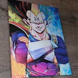 Dragon Ball 3D Holographic Lenticular Image Changing Anime Poster