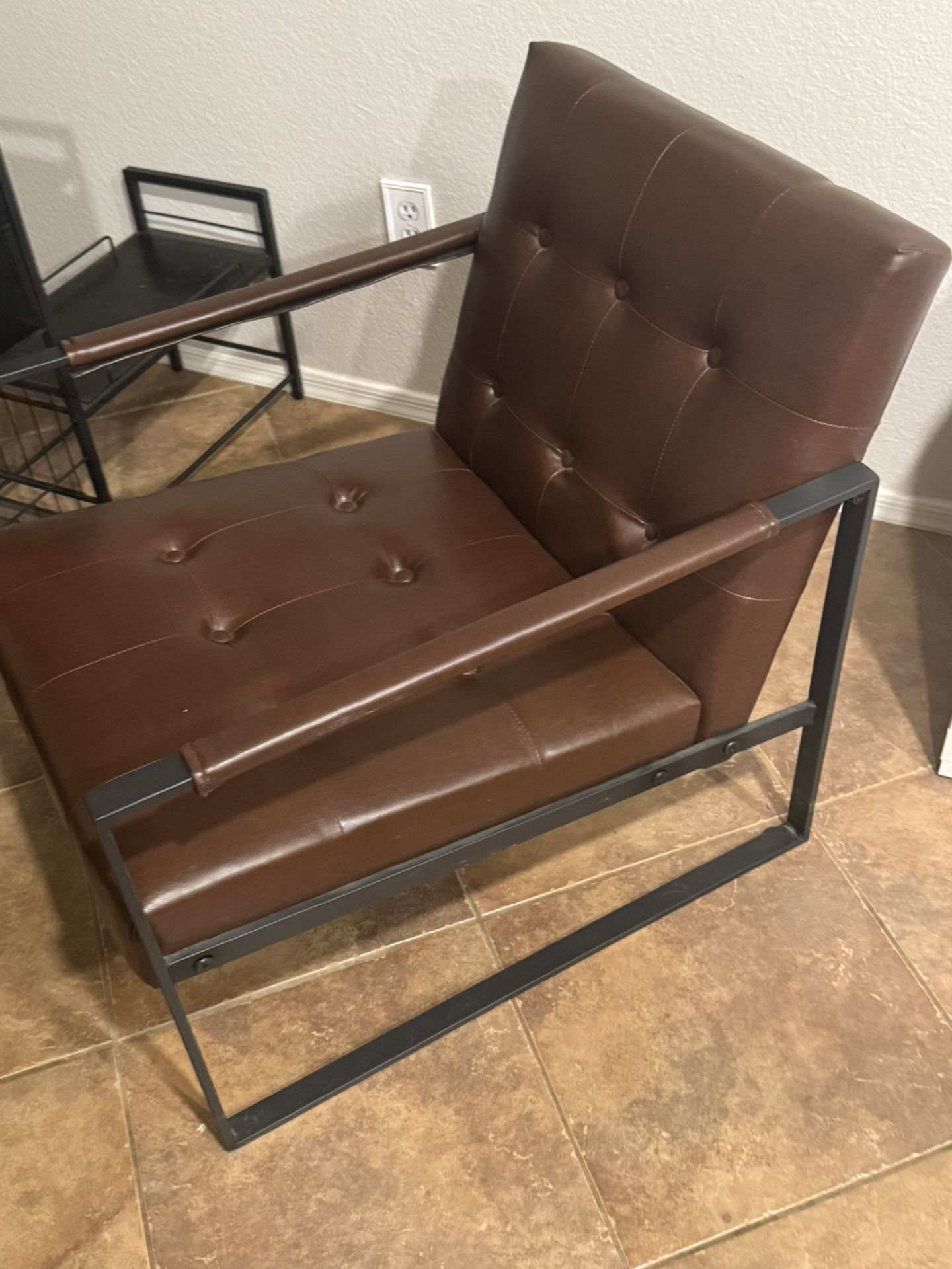 Faux Leather Chair