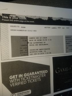 2 tickets to Kesha and Macklemore tonight $25 obo