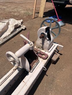 Vintage DURO Wood Lathe – 8-Foot Bed