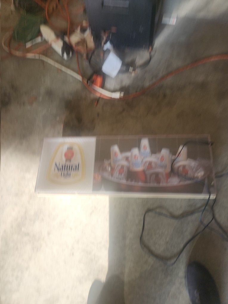 Antique Natural Light Sign That Lights Up