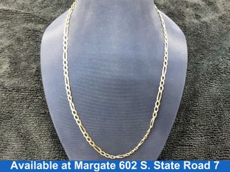 Figaro Chain - Yellow Gold 10k (.417) 8.6 grams 24 inch