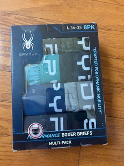 NWT Spyder men’s Performance Boxer Briefs 8-Pack size L