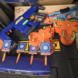 Nerf guns 2 and automatic target