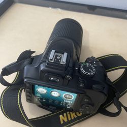 Nikon D3400 ASSAP SET KIT DX-Format DSLR 18-55mm f/3.5-5.6D DX+ 70-300mm f/4.5-6.3G ED+50 Mm Len+ Tripod +Sd 32GB