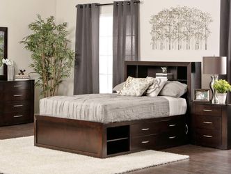 Jerome’s Furniture Wood-full Bed Frame Storage