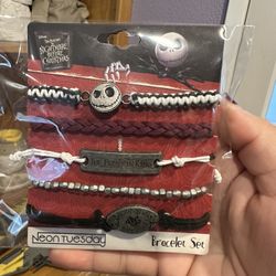 Jack Skellington Nightmare Before Christmas Disney Bracelets Brand New 