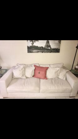 Indoor Couch with huge matching ottoman