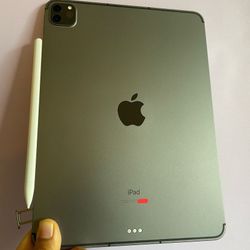  128GB Apple IPad Pro 11” 3rd Generation (2021 model / M1 chip ) WiFi + Cellular (5G / Unlocked) with pen, keyboard & Accessories 