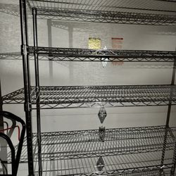 Metal shelving 