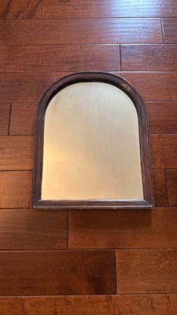 Vintage antique tombstone mirror 15.5x19.5