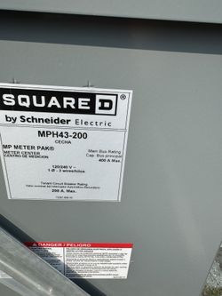 3 Gang.  Meter. Socket 