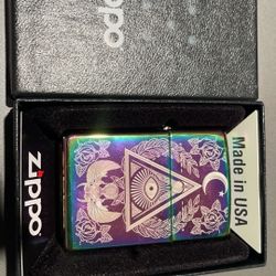 Zippo  Eye Of Providence Lighter (Multi Color)