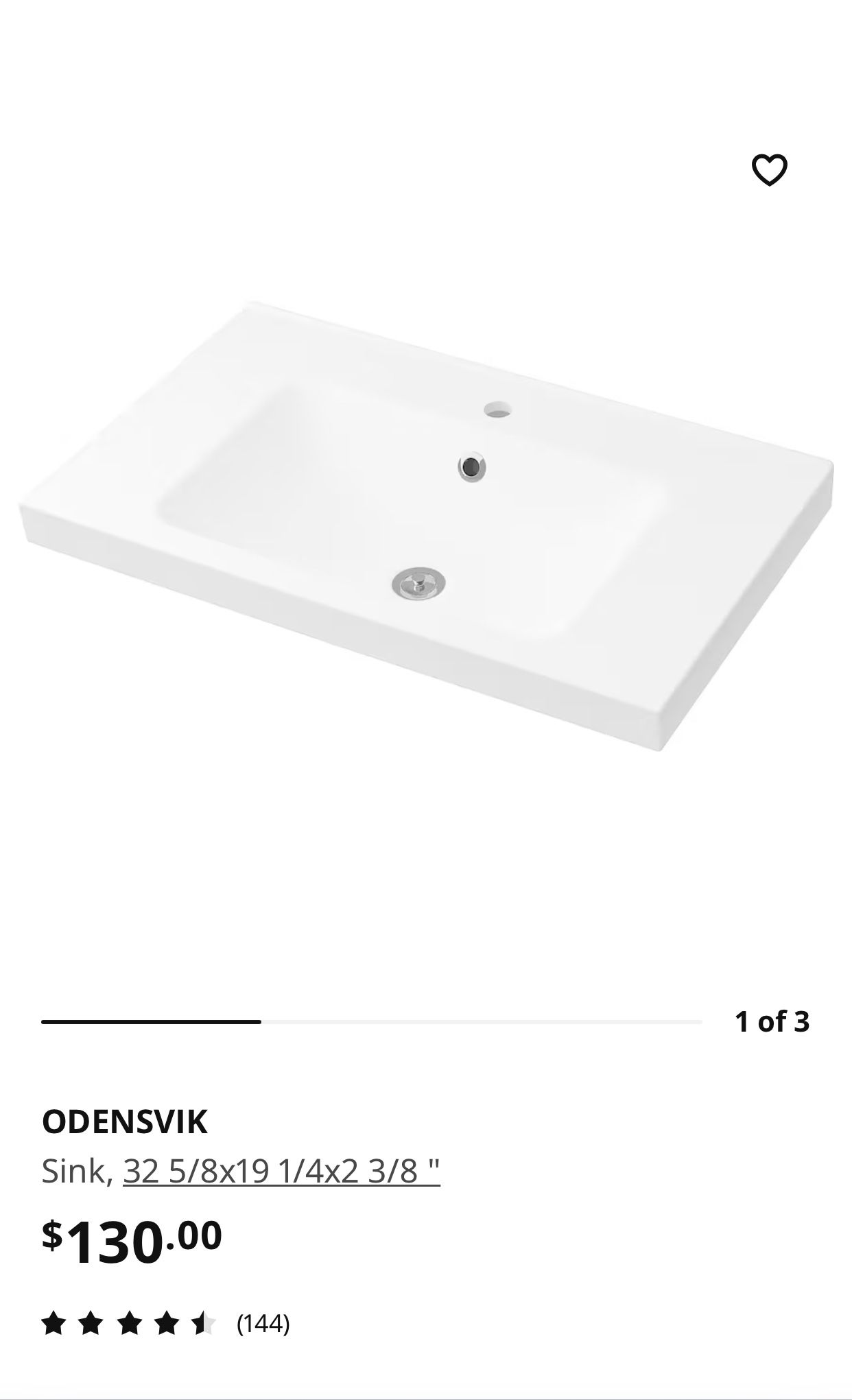 IKEA Odensvik Sink Brand New In Box