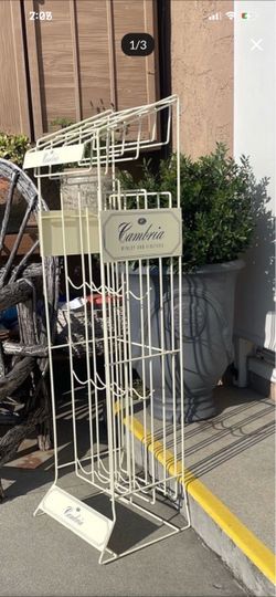 Vintage Cambria vineyards wine rack