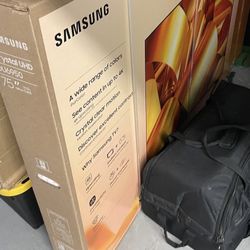 Brand New in Box - SAMSUNG Crystal UHD 75” Flat Screen TV