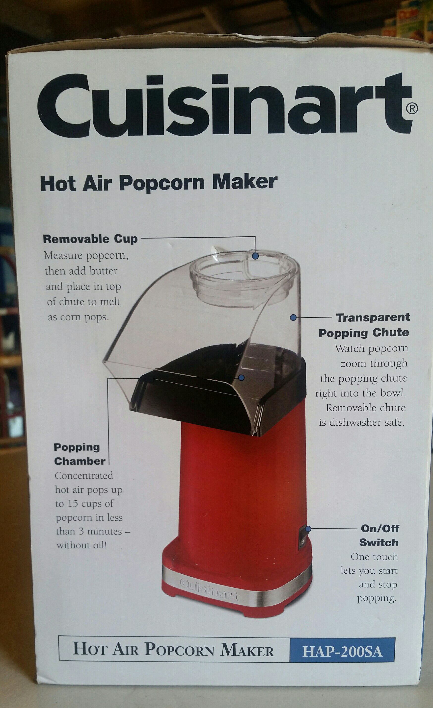DASH Hot Air Popcorn Popper Maker with Measuring Cup to Portion Popping  Corn Kernels + Melt Butter, 16 Cups - Aqua for Sale in Chino, CA - OfferUp