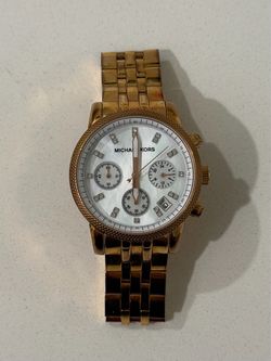 Michael Kors Gold-Tone Chronograph Watch