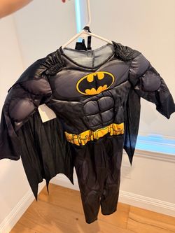 Kids Batman Muscle Costume with Cape