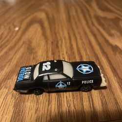 Vintage 1980 Kidco Toy Car Dodge Highway Patrol Police Glow In The Dark Missing Back Tires