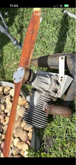 Vintage K&B Veco Glider 19 Lee motor with propeller