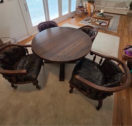 Wood table and chairs