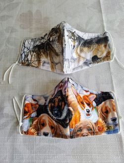 Face masks 1 large, 1 medium size $8 Each