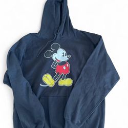 Disney black Mickey mouse hoodie - soft - size L