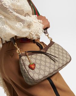 Gucci Women's Brown Ophidia Small GG Supreme Shoulder Bag