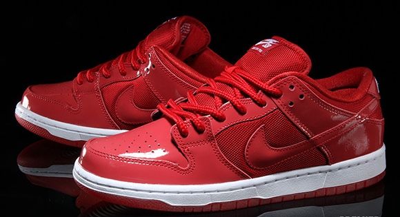 Nike SB Dunk Low ‘Red Patent Leather’ Size 13 DeadStock